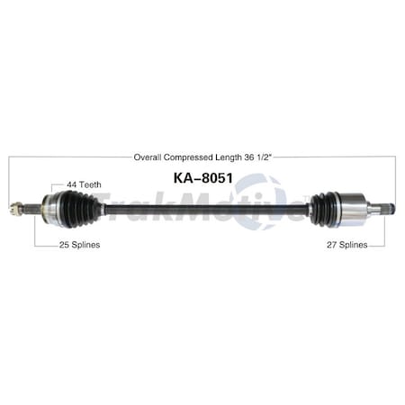 Surtrack Axle Cv Axle Shaft, Ka-8051 KA-8051